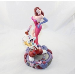 Figurine Jessica et Roger Rabbit DISNEY Makrita boîte à bijoux résine 27 cm