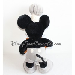 Peluche Noël Mickey DISNEY STORE Mickey en Père Noël avec sa hotte 43 cm