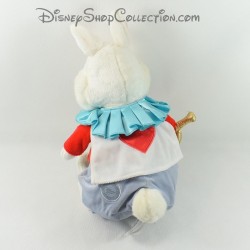 Peluche le lapin blanc DISNEY STORE Alice au pays des merveilles trompette 40 cm