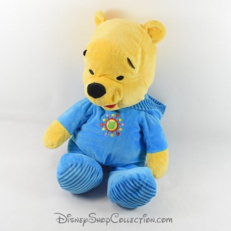 Oso cachorro Winnie CUB DISNEY NICOTOY pijama de capucha azul sol 49 cm