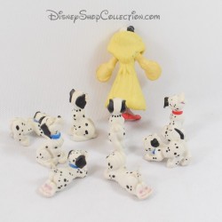 Ensemble de 9 figurines Les 101 Dalmatiens DISNEY pvc chiens avec Cruella d'enfer