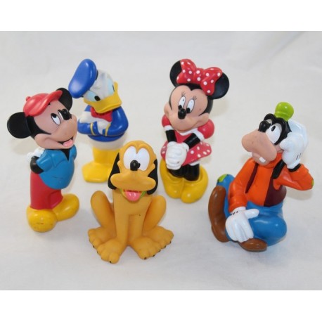 Juguete de baño Mickey DISNEY STORE Pouet Pouet Pouet Set de 5 figuras de pvc