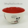 Cuenco de Mickey DISNEYLAND PARÍS boceto cómic beige rojo cerámica Disney 14 cm