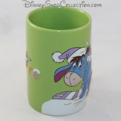 Taza en relieve Bourriquet DISNEY STORE Eeyore taza verde