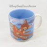 Mug scene DISNEY Bambi snow ice rink ceramic cup 9 cm