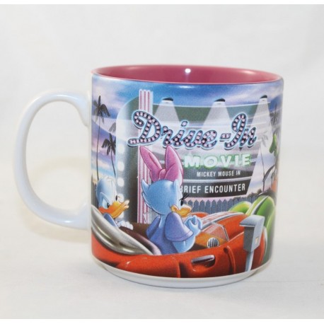 Escena de la taza Mickey Minnie DISNEY STORE Drive-in Mickey Mouse en Breve encuentro rosa