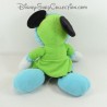 Peluche Mickey DISNEY PTS SRL peignoir robe de chambre bleu vert 43 cm