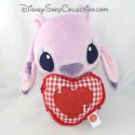 Peluche Angel PTS SRL Disney Lilo et Stitch mauve coeur I love You