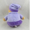 Peluche de Winnie the Pooh Pijama DISNEY NICOTOY y gorro de dormir morado 20 cm