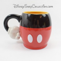 Taza en relieve Mickey DISNEYLAND PARIS cup 3D rojo negro mango mano 12 cm