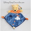 Doudou Winnie l'ourson NICOTOY nuage bleu feuille Disney