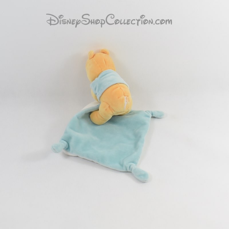 Doudou mouchoir Winnie l'ourson DISNEY Simba Toys Little Winnie ble