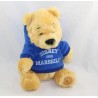 Peluche Winnie l'ourson DISNEY STORE sweat bleu Disney 1966 Marseille 26 cm