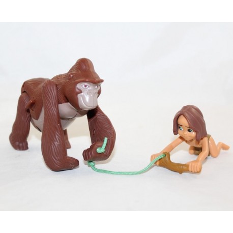 Vintage 1999 Tarzan Gorilla Gorilla DISNEY McDonald's Kala e Tarzan Figure