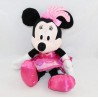 Peluche Minnie DISNEY NICOTOY nodo cancan abito rosa raso 20 cm