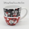 Taza Minnie DISNEYLAND PARIS Parisian cup efecto apilado rojo negro Disney 9 cm