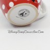 Taza Minnie DISNEYLAND PARIS Parisian cup efecto apilado rojo negro Disney 9 cm