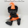 Felpa Minnie DISNEYLAND PARIS Halloween disfrazada de bruja naranja y negra 29 cm