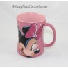 Mug embossed Minnie DISNEYLAND PARIS Cup pink ceramic