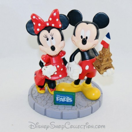 Figurine résine Mickey et Minnie DISNEYLAND PARIS Tour Eiffel