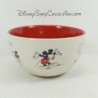 Cuenco de Mickey DISNEYLAND PARÍS boceto cómic beige rojo cerámica Disney 14 cm