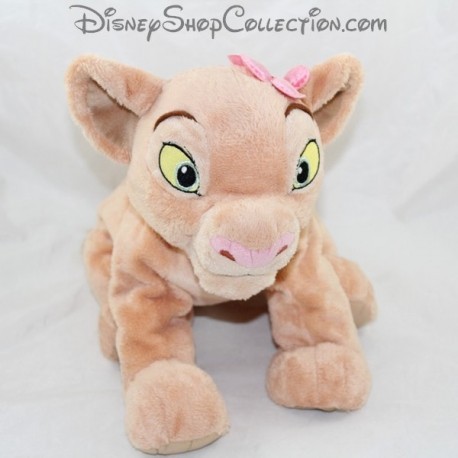 Lioness Cub Nala DISNEY STORE El León Rey flor beige en la cabeza 32 cm