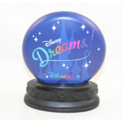 Snow globe lumineux Disney Dreams DISNEYLAND PARIS château Clochette Simba ... boule plate 15 cm