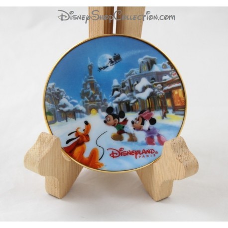 Mini plato decorativo Mickey Minnie DISNEYLAND PARIS Feliz Navidad Feliz Navidad