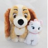 Peluche Lady y Marie DISNEY NICOTOY perro y gato set animales Disney 23 cm