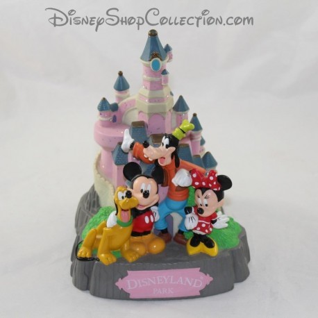 Mickey Tirelire e i suoi amici DISNEY Chateau Minnie, Pippo e Plutone di plastica 21 cm