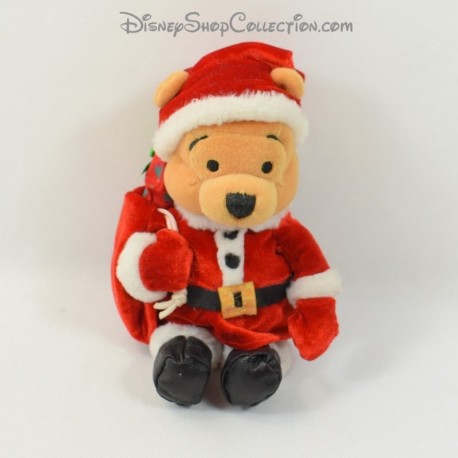 Peluche Winnie l'ourson DISNEY déguisé en Père Noel hotte cadeaux 2