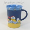 Mug top Mickey y Donald DISNEY STORE azul playa tinta marina 12 cm