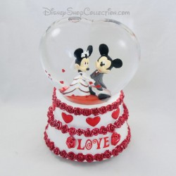 Schneekugel Micky und Minnie DISNEYLAND PARIS Liebe Hochzeit