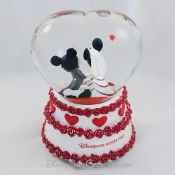 Schneekugel Mickey und Minnie DISNEYLAND PARIS Hochzeit