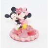 Resin figurine Mickey Minnie DISNEYLAND RESORT PARIS snuggles hugs kisses heart kisses 8 cm