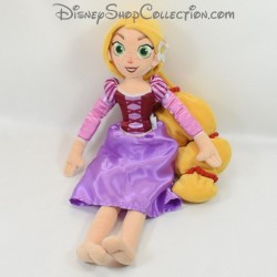 Prinzessin Rapunzel Plüschpuppe DISNEY STORE Rapunzel Kleid Haarschleifen 43 cm