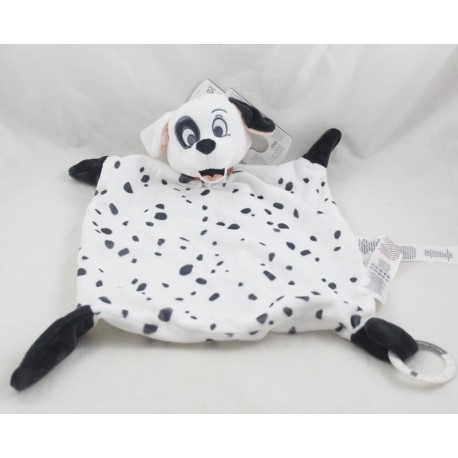 Coperta piatta per cani dalmata DISNEY Primark 101 Dalmatians nero bianco Clip per ciuccio 36 cm