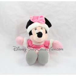 Peluche Noël Mickey DISNEY STORE Mickey en Père Noël avec sa hotte 43 cm 