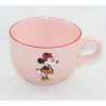 Ciotola Minnie DISNEY stile rosa retrò vintage bordo rosso 16 cm