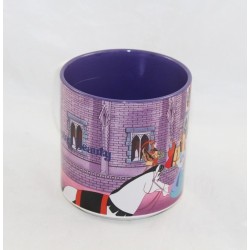 Mug scene Sleeping Beauty DISNEY STORE several characters purple 9 cm (R8)