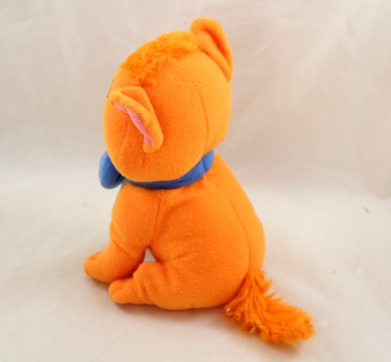 Peluche sale chat orange