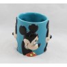 Tazza in rilievo Mickey DISNEY espressioni viso blu 10 cm