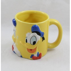 Mug embossed Donald DISNEY facial expressions yellow blue 10 cm