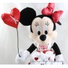 Plush Minnie DISNEYLAND PARIS Paris I love you red white balloon heart Eiffel Tower 38 cm