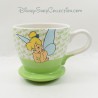 Taza hada Tinker Bell platillo integrado Disney verde 10 cm