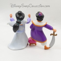 2 Figurines Aladdin et Princesse Jasmine MATTEL Disney 7 cm