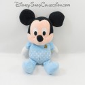 Peluche Mickey DISNEY Nicotoy bleu pois blanc Coccinelle 26 cm