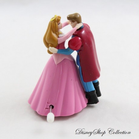 Figura della Bella Addormentata DISNEY Aurora e il Principe che Ballano PVC 7 cm