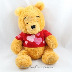 Peluche Winnie l'ourson DISNEY STORE Tee shirt coeur