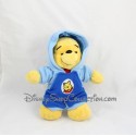 Peluche Winnie l'Ourson DISNEY NICOTOY grenouillère bleu pyjama 28 cm